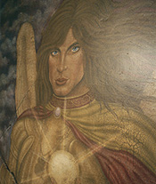 Fabricated display archangel Michael